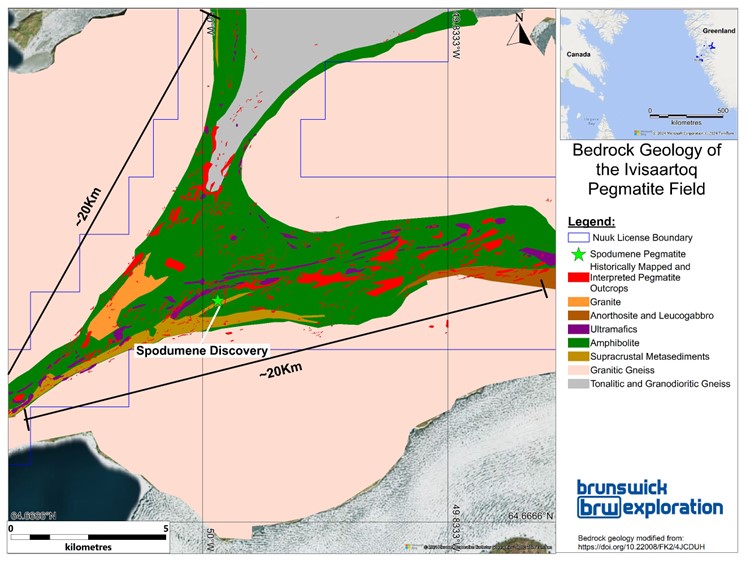 Geological Map of Ivisaartoq Greenstone Belt